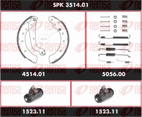 Remsa SPK 3514.01 - Bremžu loku komplekts www.autospares.lv