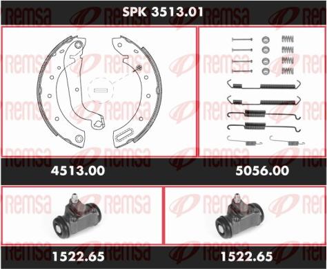 Remsa SPK 3513.01 - Bremžu loku komplekts www.autospares.lv