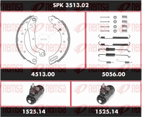 Remsa SPK 3513.02 - Bremžu loku komplekts www.autospares.lv