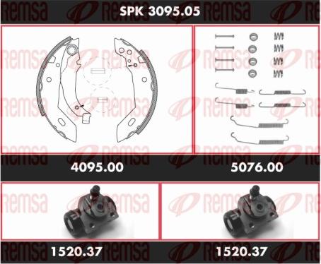 Remsa SPK 3095.05 - Bremžu loku komplekts autospares.lv