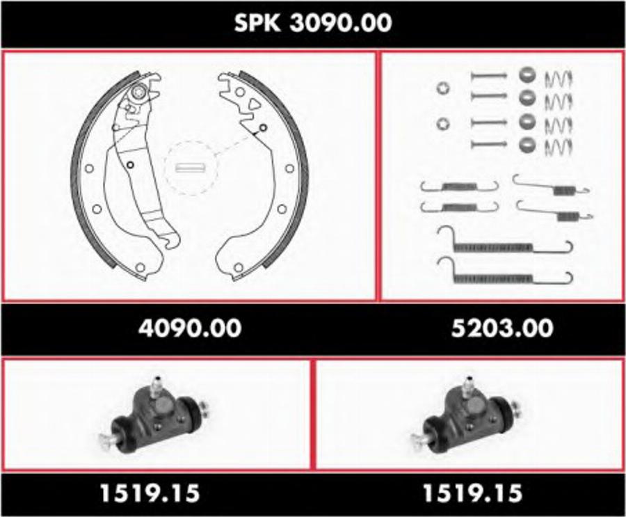 Remsa SPK 3090.00 - Bremžu loku komplekts autospares.lv