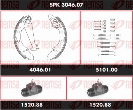 Remsa SPK 3046.07 - Bremžu loku komplekts www.autospares.lv