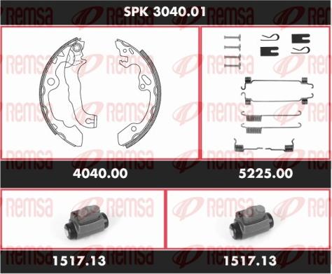 Remsa SPK 3040.01 - Bremžu loku komplekts www.autospares.lv