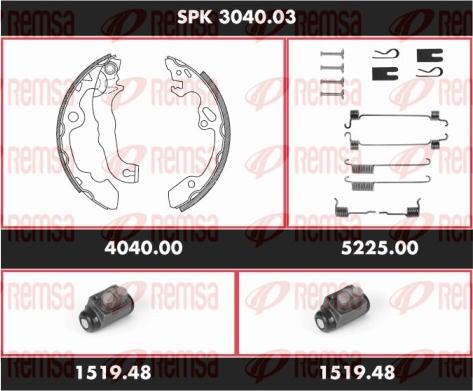 Remsa SPK 3040.03 - Bremžu loku komplekts autospares.lv