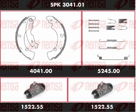 Remsa SPK 3041.01 - Bremžu loku komplekts autospares.lv