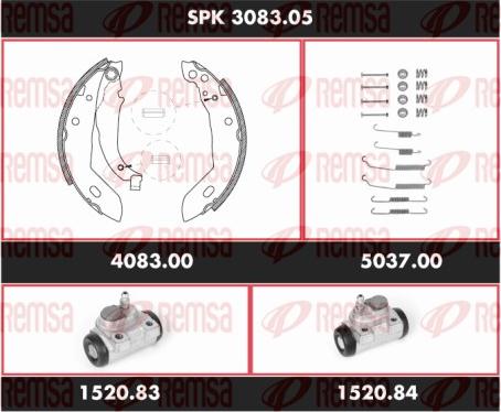 Remsa SPK 3083.05 - Bremžu loku komplekts www.autospares.lv