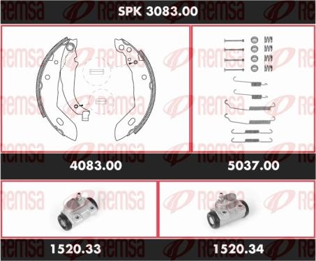 Remsa SPK 3083.00 - Bremžu loku komplekts www.autospares.lv