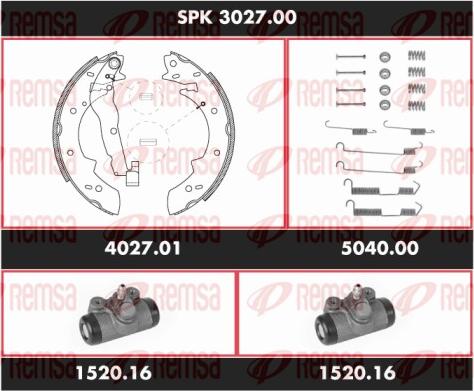 Remsa SPK 3027.00 - Bremžu loku komplekts www.autospares.lv