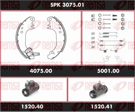 Remsa SPK 3075.01 - Bremžu loku komplekts www.autospares.lv