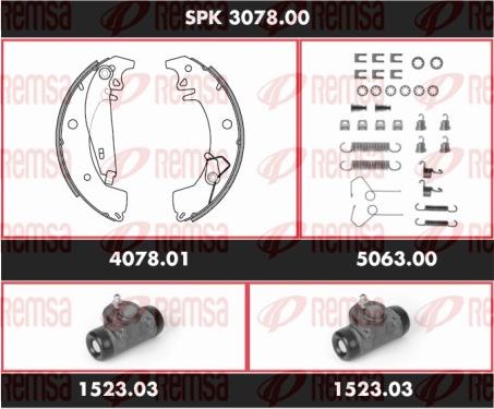 Remsa SPK 3078.00 - Bremžu loku komplekts www.autospares.lv