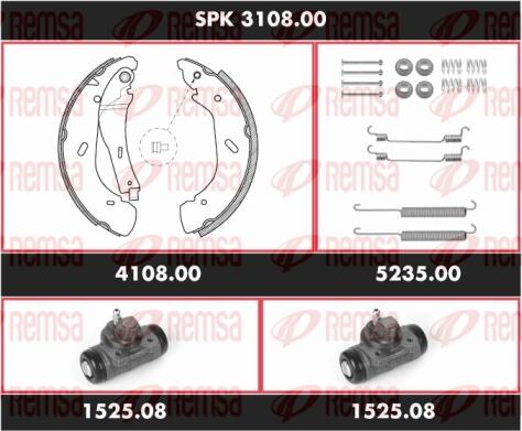 Remsa SPK 3108.00 - Bremžu loku komplekts www.autospares.lv