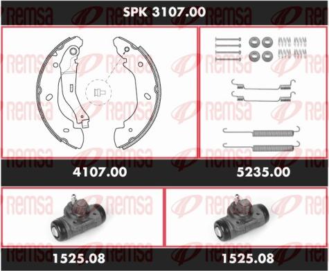 Remsa SPK 3107.00 - Bremžu loku komplekts www.autospares.lv