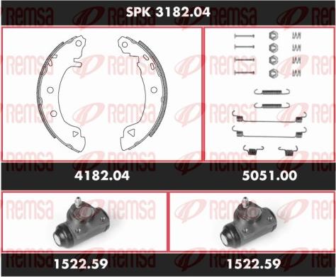 Remsa SPK 3182.04 - Bremžu loku komplekts autospares.lv