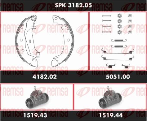 Remsa SPK 3182.05 - Bremžu loku komplekts www.autospares.lv