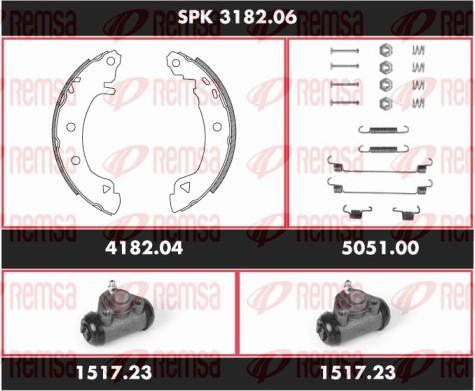 Remsa SPK 3182.06 - Bremžu loku komplekts autospares.lv