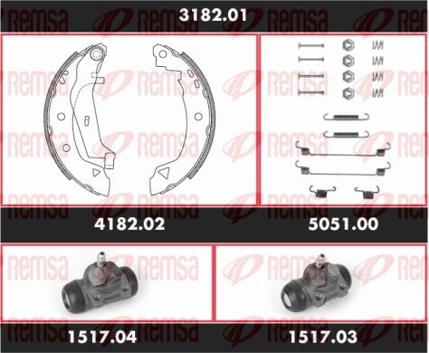 Remsa SPK 3182.01 - Bremžu loku komplekts autospares.lv