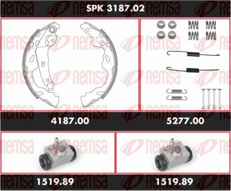 Remsa SPK 3187.02 - Bremžu loku komplekts autospares.lv