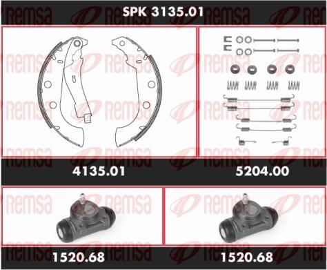 Remsa SPK 3135.01 - Bremžu loku komplekts www.autospares.lv