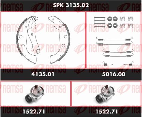 Remsa SPK 3135.02 - Bremžu loku komplekts www.autospares.lv