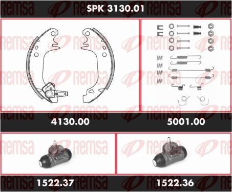 Remsa SPK 3130.01 - Bremžu loku komplekts autospares.lv