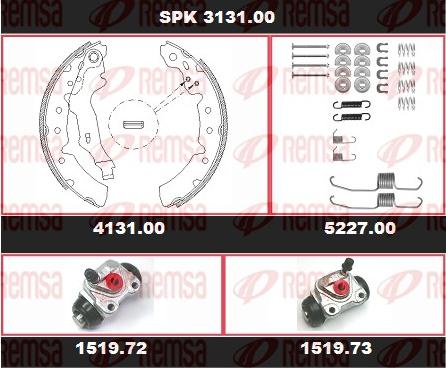 Remsa SPK 3131.00 - Bremžu loku komplekts www.autospares.lv