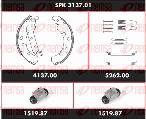 Remsa SPK 3137.01 - Bremžu loku komplekts www.autospares.lv