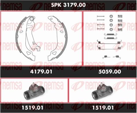 Remsa SPK 3179.00 - Bremžu loku komplekts autospares.lv