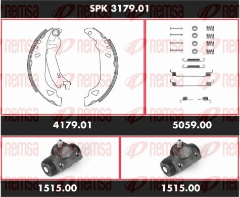 Remsa SPK 3179.01 - Bremžu loku komplekts autospares.lv