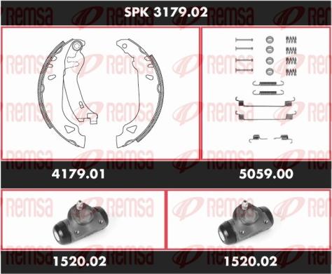 Remsa SPK 3179.02 - Bremžu loku komplekts autospares.lv