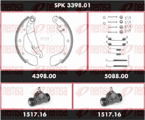 Remsa SPK 3398.01 - Bremžu loku komplekts www.autospares.lv