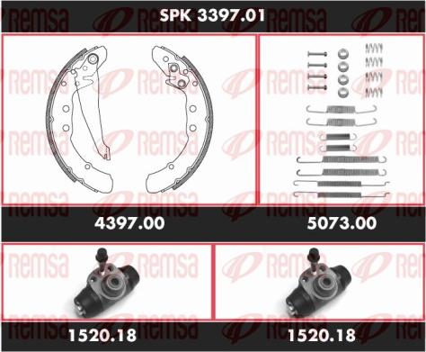 Remsa SPK 3397.01 - Bremžu loku komplekts autospares.lv