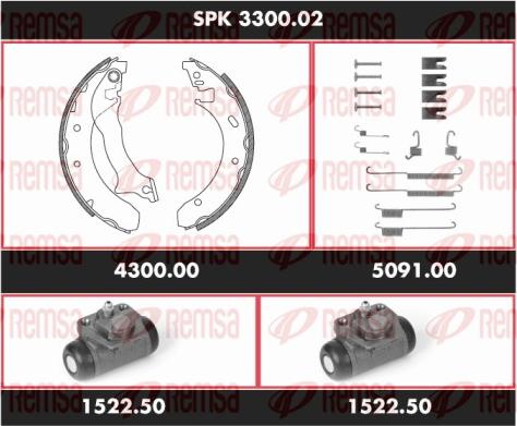 Remsa SPK 3300.02 - Bremžu loku komplekts autospares.lv