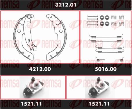 Remsa SPK 3212.01 - Bremžu loku komplekts autospares.lv