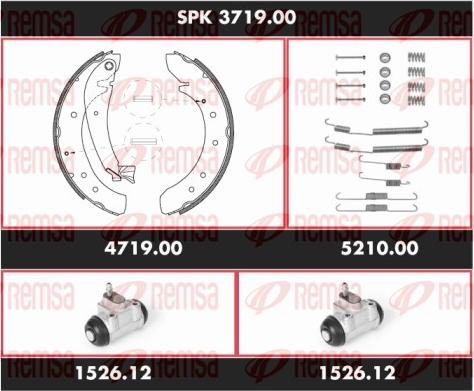 Remsa SPK 3719.00 - Bremžu loku komplekts www.autospares.lv