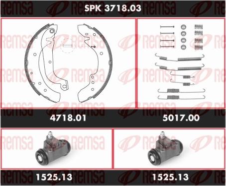 Remsa SPK 3718.03 - Bremžu loku komplekts www.autospares.lv