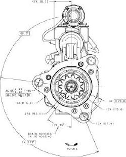 Remy 19080046 - Starteris autospares.lv