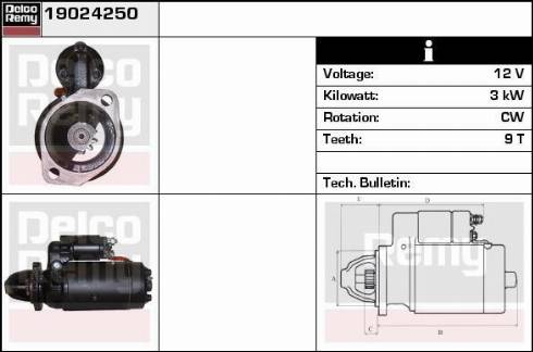 Remy 19024250 - Starteris autospares.lv