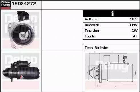 Remy 19024205 - Starteris www.autospares.lv