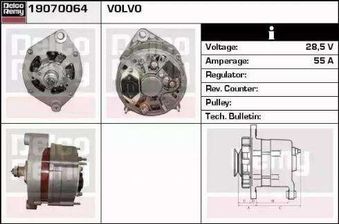 Remy 19070064 - Ģenerators www.autospares.lv