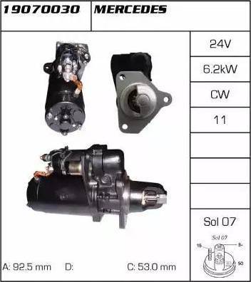 Remy 19070030 - Starteris www.autospares.lv