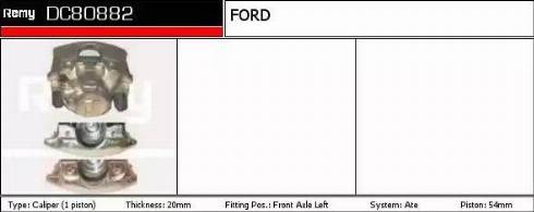 Remy DC80882 - Тормозной суппорт www.autospares.lv