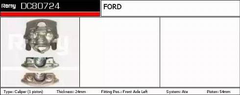 Remy DC80724 - Тормозной суппорт www.autospares.lv