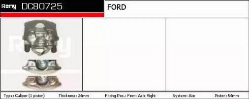 Remy DC80725 - Тормозной суппорт www.autospares.lv