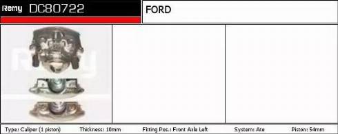 Remy DC80722 - Brake Caliper www.autospares.lv