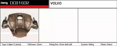 Remy DC81602 - Brake Caliper www.autospares.lv