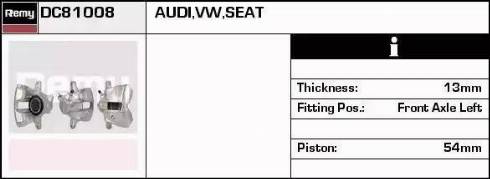 Remy DC81008 - Brake Caliper www.autospares.lv