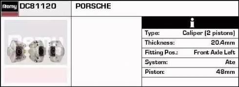 Remy DC81120 - Тормозной суппорт www.autospares.lv