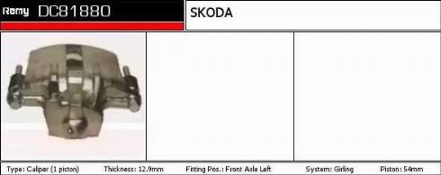 Remy DC81880 - Brake Caliper www.autospares.lv