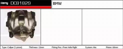 Remy DC81829 - Bremžu suports autospares.lv