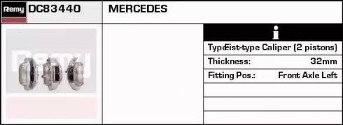 Remy DC83440 - Bremžu suports www.autospares.lv